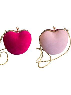 Nina Ricci Paris Parfums Apple Crossbody Bag Pink Magenta Two-Tone